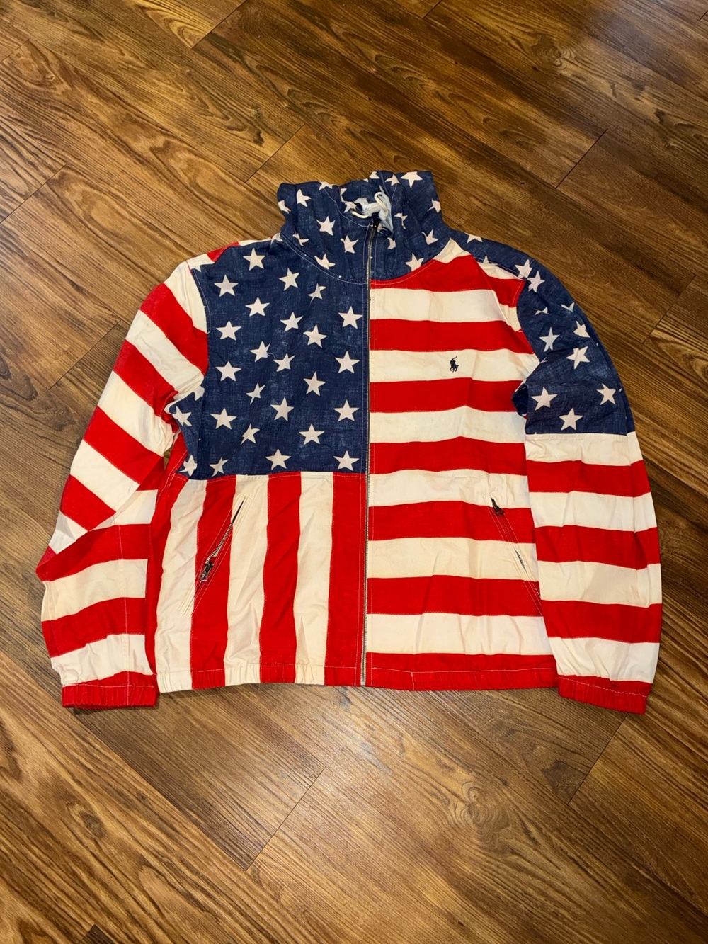 Polo Ralph Lauren Flag-Print Windbreaker